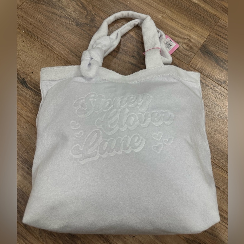 Terry Cloth Embossed Beach Tote Bag - Stoney Clover Lane x Target White
